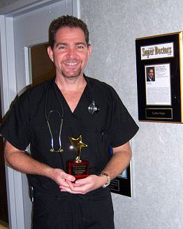Dr. Carlos Bejar is honored by the North Broward Hospital district