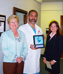 Dr. Valle is honored by Goal Coast Magazine